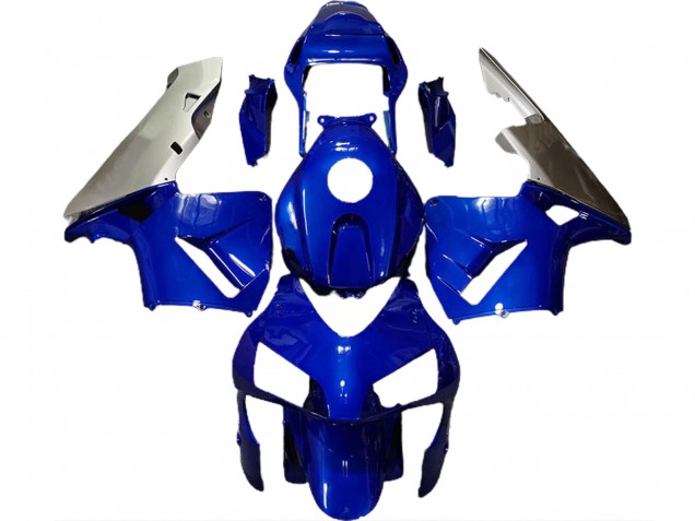 Deep Blue & Silver 2003-2004 Honda CBR600RR Motorcycle Fairing