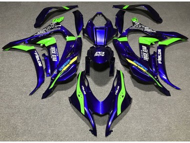 Deep Blue Trickstar 2016-2019 Kawasaki ZX10R Motorcycle Fairing