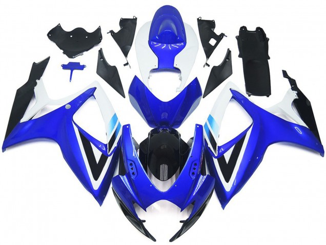 Deep Blue and Light Blue OEM Style 2006-2007 Suzuki GSXR 600-750 Motorcycle Fairing