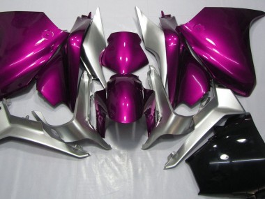 Deep Pink and Silver 2010-2013 Honda VFR1200 Motorcycle Fairing