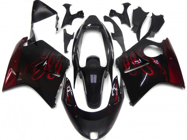 Deep Red Flame 1996-2007 Honda CBR1100XX Motorcycle Fairing