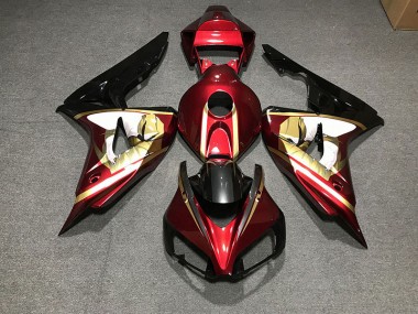 Deep Red & Gold 2006-2007 Honda CBR1000RR Motorcycle Fairing