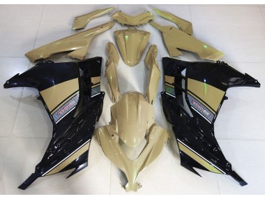 Desert Tan and Black 2013-2018 Kawasaki Ninja 300 Motorcycle Fairing