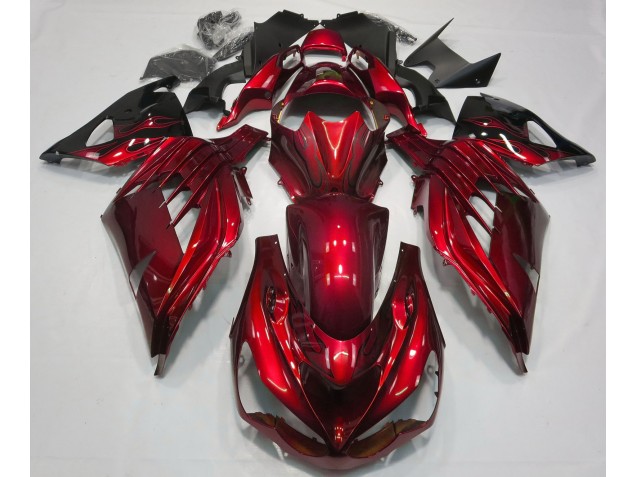 Fire Red Gloss 2012-2021 Kawasaki ZX14R Motorcycle Fairing