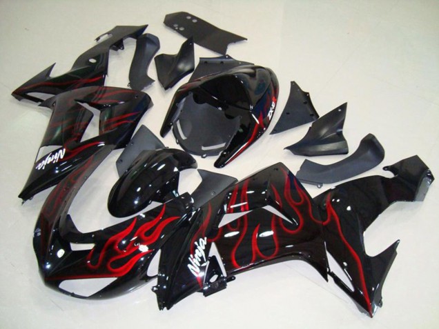 Flame Red 2006-2007 Kawasaki ZX10R Motorcycle Fairing