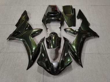 Forest Green & Gold 2002-2003 Yamaha R1 Motorcycle Fairing