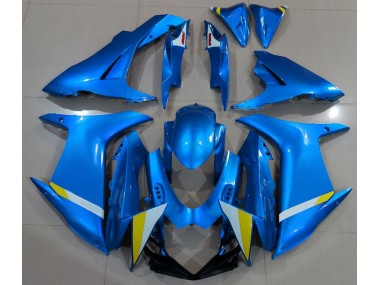 Full Gloss Light Blue 2011-2024 Suzuki GSXR 600-750 Motorcycle Fairing