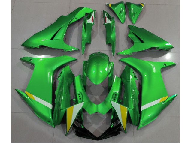 Full Gloss Light Green 2011-2024 Suzuki GSXR 600-750 Motorcycle Fairing