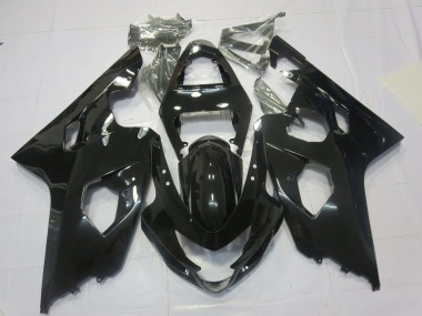 Gloss Black 2004-2005 Suzuki GSXR 600-750 Motorcycle Fairing