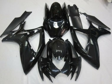 Gloss Black 2006-2007 Suzuki GSXR 600-750 Motorcycle Fairing