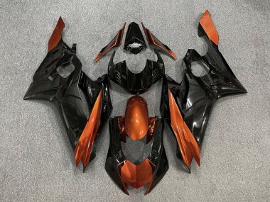 Gloss Black & Burnt Orange 2017-2021 Yamaha R6 Motorcycle Fairing