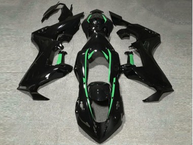 Gloss Black & Forest Green Lining 2017-2023 Honda CBR1000RR Motorcycle Fairing