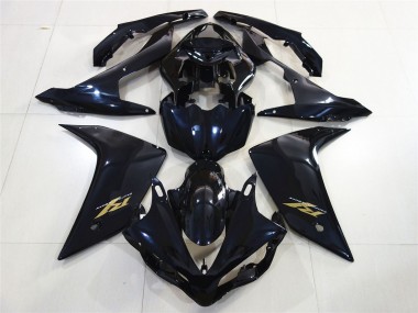 Gloss Black Gold 2007-2008 Yamaha R1 Motorcycle Fairing