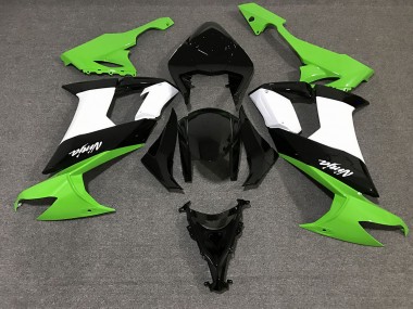 Gloss Black & Green 2008-2010 Kawasaki ZX10R Motorcycle Fairing