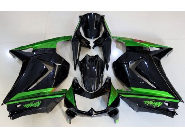 Gloss Black & Green 2008-2012 Kawasaki Ninja 250 Motorcycle Fairing