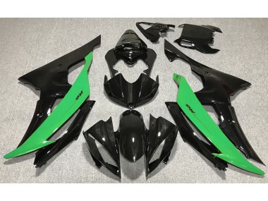 Gloss Black & Green 2008-2016 Yamaha R6 Motorcycle Fairing