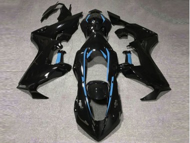 Gloss Black & Light Blue Lining 2017-2023 Honda CBR1000RR Motorcycle Fairing