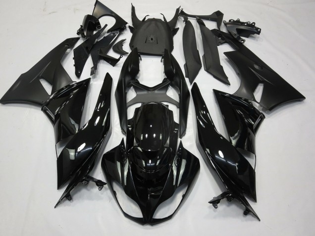 Gloss Black Matte 2009-2012 Kawasaki ZX6R Motorcycle Fairing