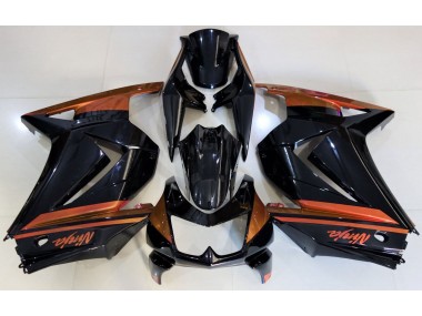 Gloss Black & Orange 2008-2012 Kawasaki Ninja 250 Motorcycle Fairing