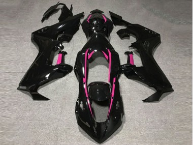 Gloss Black & Pink Lining 2017-2023 Honda CBR1000RR Motorcycle Fairing