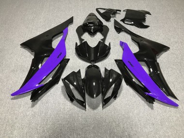 Gloss Black & Purple 2008-2016 Yamaha R6 Motorcycle Fairing