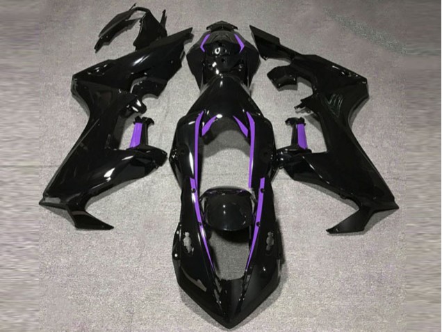 Gloss Black & Purple Lining 2017-2023 Honda CBR1000RR Motorcycle Fairing