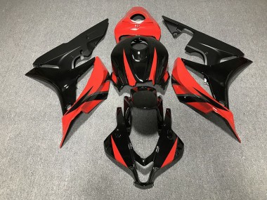 Gloss Black & Red 2007-2008 Honda CBR600RR Motorcycle Fairing