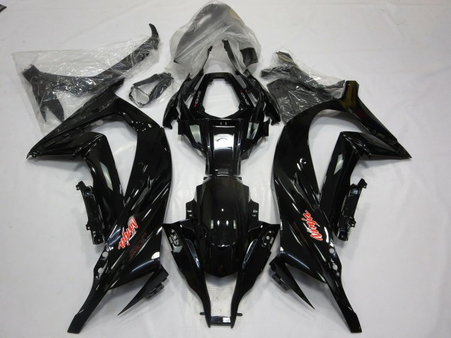 Gloss Black Red 2011-2015 Kawasaki ZX10R Motorcycle Fairing