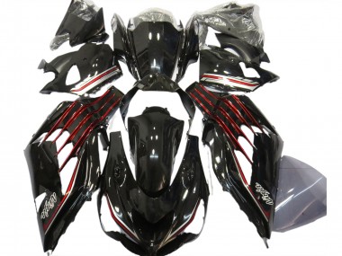 Gloss Black & Red 2012-2021 Kawasaki ZX14R Motorcycle Fairing