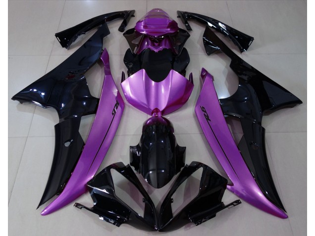 Gloss Black & Rose Purple 2008-2016 Yamaha R6 Motorcycle Fairing