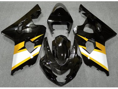 Gloss Black & Yellow 2004-2005 Suzuki GSXR 600-750 Motorcycle Fairing