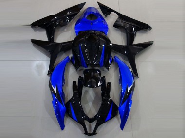 Gloss Black and Blue 2007-2008 Honda CBR600RR Motorcycle Fairing