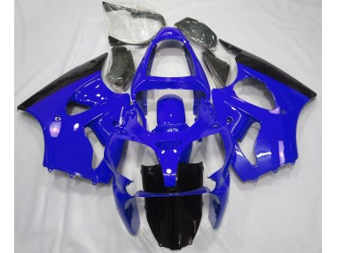 Gloss Blue & Black 2000-2002 Kawasaki ZX6R Motorcycle Fairing