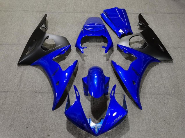 Gloss Blue & Black 2005 Yamaha R6 Motorcycle Fairing