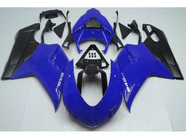 Gloss Blue & Black 2007-2014 Ducati Ducati 848 1098 1198 Motorcycle Fairing