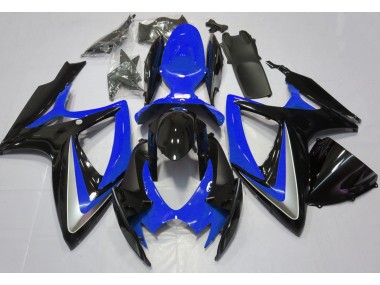 Gloss Blue Debadged 2006-2007 Suzuki GSXR 600-750 Motorcycle Fairing