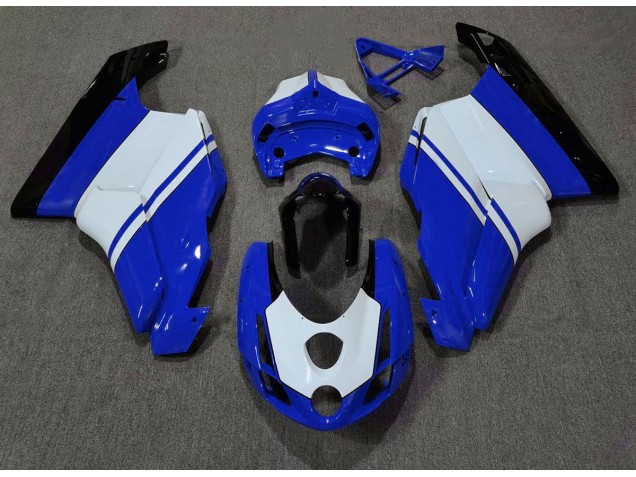 Gloss Blue & White 2003-2004 Ducati Ducati 749 999 Motorcycle Fairing