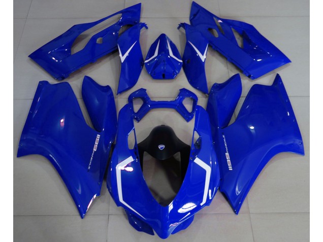 Gloss Blue & White 2011-2014 Ducati Ducati 1199 Motorcycle Fairing