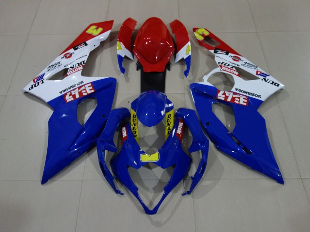 Gloss Blue / White / Red 2005-2006 Suzuki GSXR 1000 Motorcycle Fairing