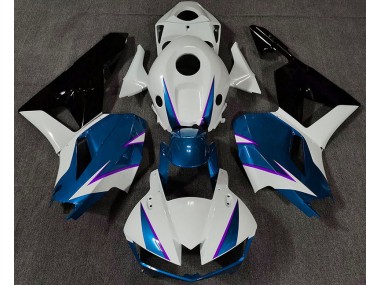 Gloss Blue White and Purple 2013-2023 Honda CBR600RR Motorcycle Fairing