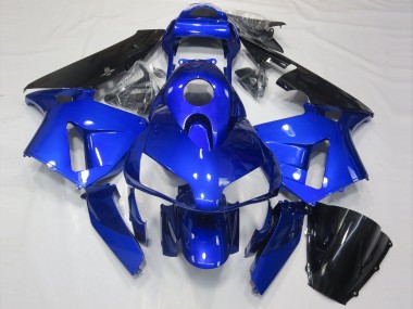 Gloss Blue and Black 2003-2004 Honda CBR600RR Motorcycle Fairing