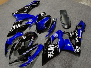 Gloss Blue and Black Custom 2005-2006 Suzuki GSXR 1000 Motorcycle Fairing