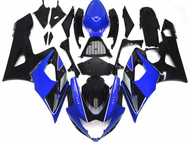 Gloss Blue and Black 2005-2006 Suzuki GSXR 1000 Motorcycle Fairing