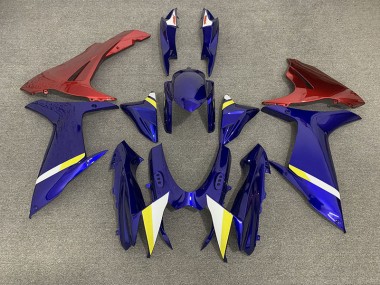 Gloss Blue and Red 2011-2024 Suzuki GSXR 600-750 Motorcycle Fairing