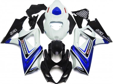 Gloss Blue with White and black OEM Style 2007-2008 Suzuki GSXR 1000 Motorcycle Fairing