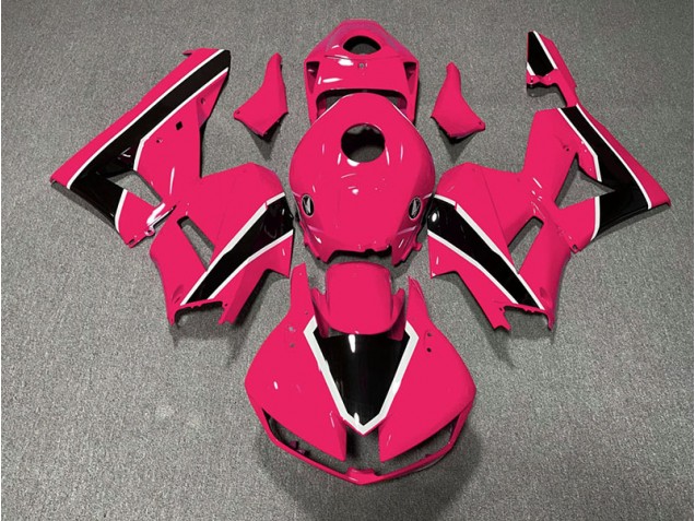 Gloss Bright Pink and Black 2013-2023 Honda CBR600RR Motorcycle Fairing