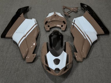 Gloss Brown & White 2003-2004 Ducati Ducati 749 999 Motorcycle Fairing