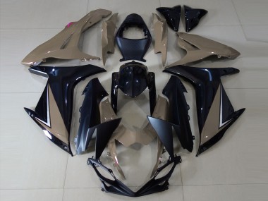 Gloss Brown and Black 2011-2024 Suzuki GSXR 600-750 Motorcycle Fairing