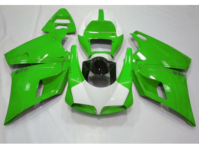 Gloss Green & White 1993-2005 Ducati Ducati 996 748 916 998 Motorcycle Fairing