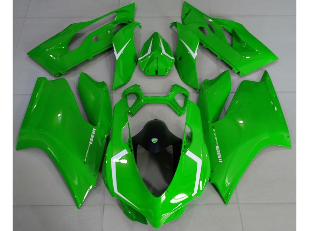 Gloss Green & White 2011-2014 Ducati Ducati 1199 Motorcycle Fairing